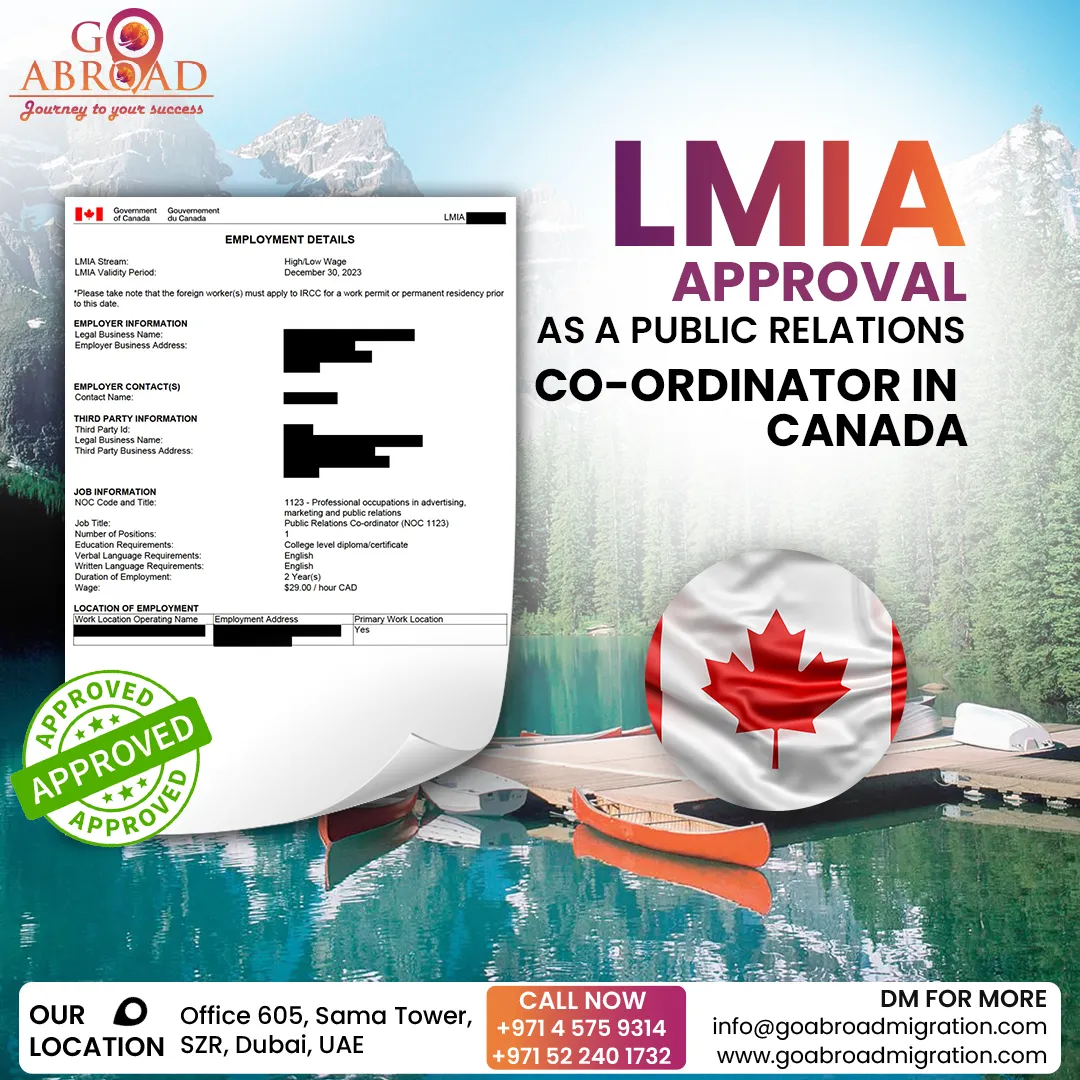 Family meeting immigration consultant after PR visa approval